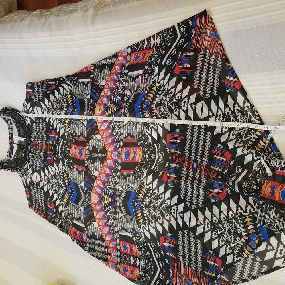 NY Collection Asymmetrical Versatile sleeveless long dress, size L - Picture 7 of 15